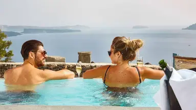 Mr and Mrs White Santorini