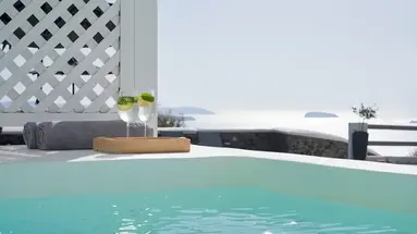 Mr and Mrs White Santorini