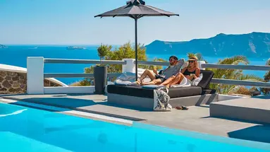 Mr and Mrs White Santorini
