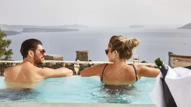Mr and Mrs White Santorini