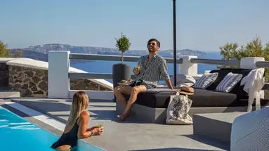 Mr and Mrs White Santorini