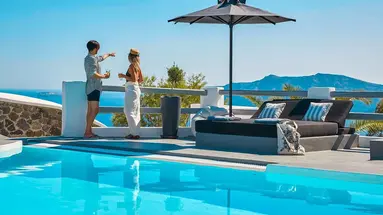 Mr and Mrs White Santorini