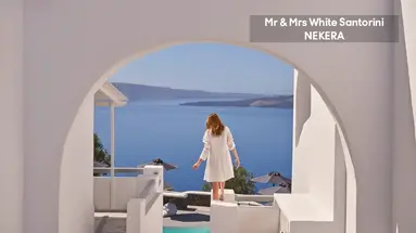 Mr & Mrs White Santorini Oia