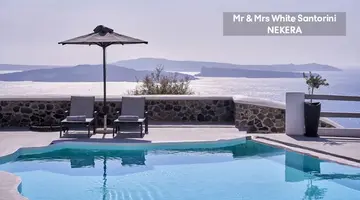 Mr & Mrs White Santorini Oia