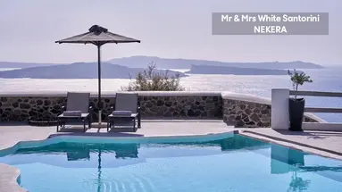 Mr & Mrs White Santorini Oia