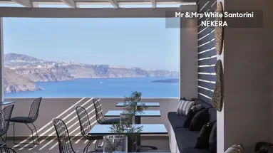 Mr & Mrs White Santorini Oia