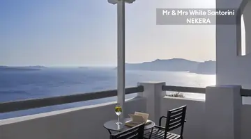 Mr & Mrs White Santorini Oia