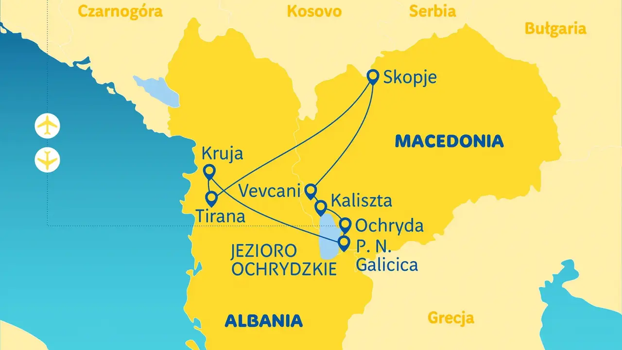 Perły Macedońskiego Morza - zwiedzanie Macedonii i Albanii