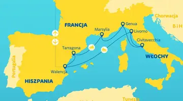 Rejs Hiszpania, Włochy, Francja - MSC Cruises