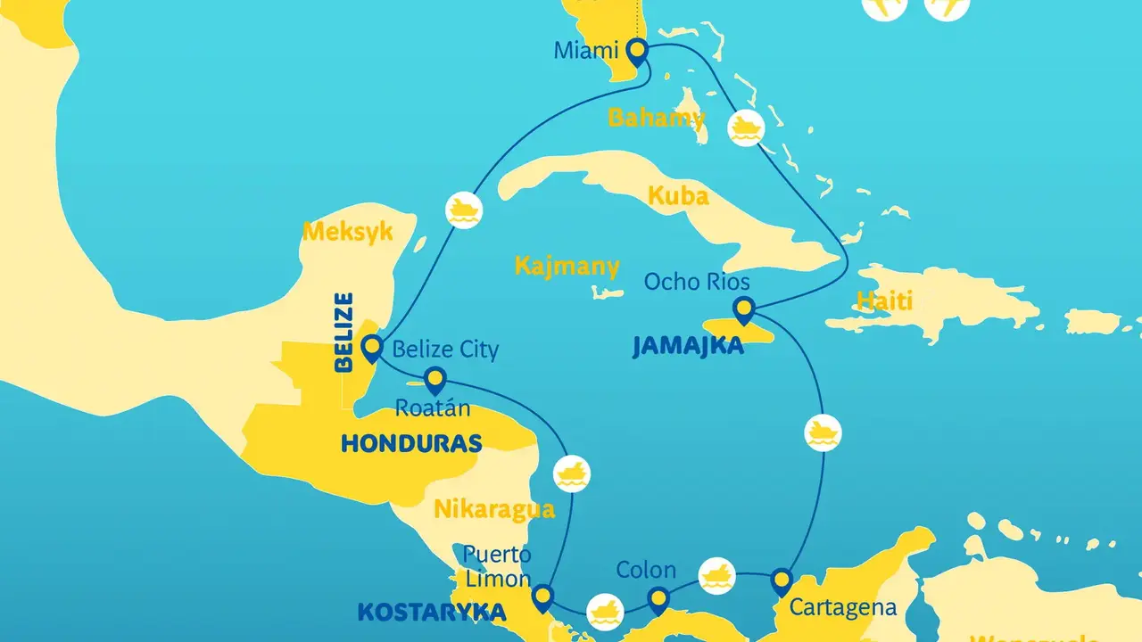 Rejs Jamajka, Kolumbia, Panama, Kostaryka, Honduras, Belize - MSC Cruises