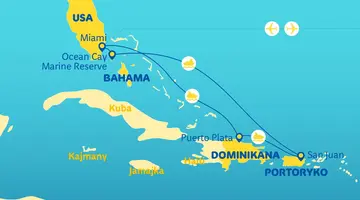 Rejs na Bahamy, Dominikanę i Portoryko - MSC Cruises