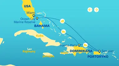 Rejs na Bahamy, Dominikanę i Portoryko - MSC Cruises