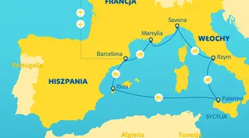 Rejs po wybrzeżach Hiszpanii, Włoch i Francji - Costa Cruises