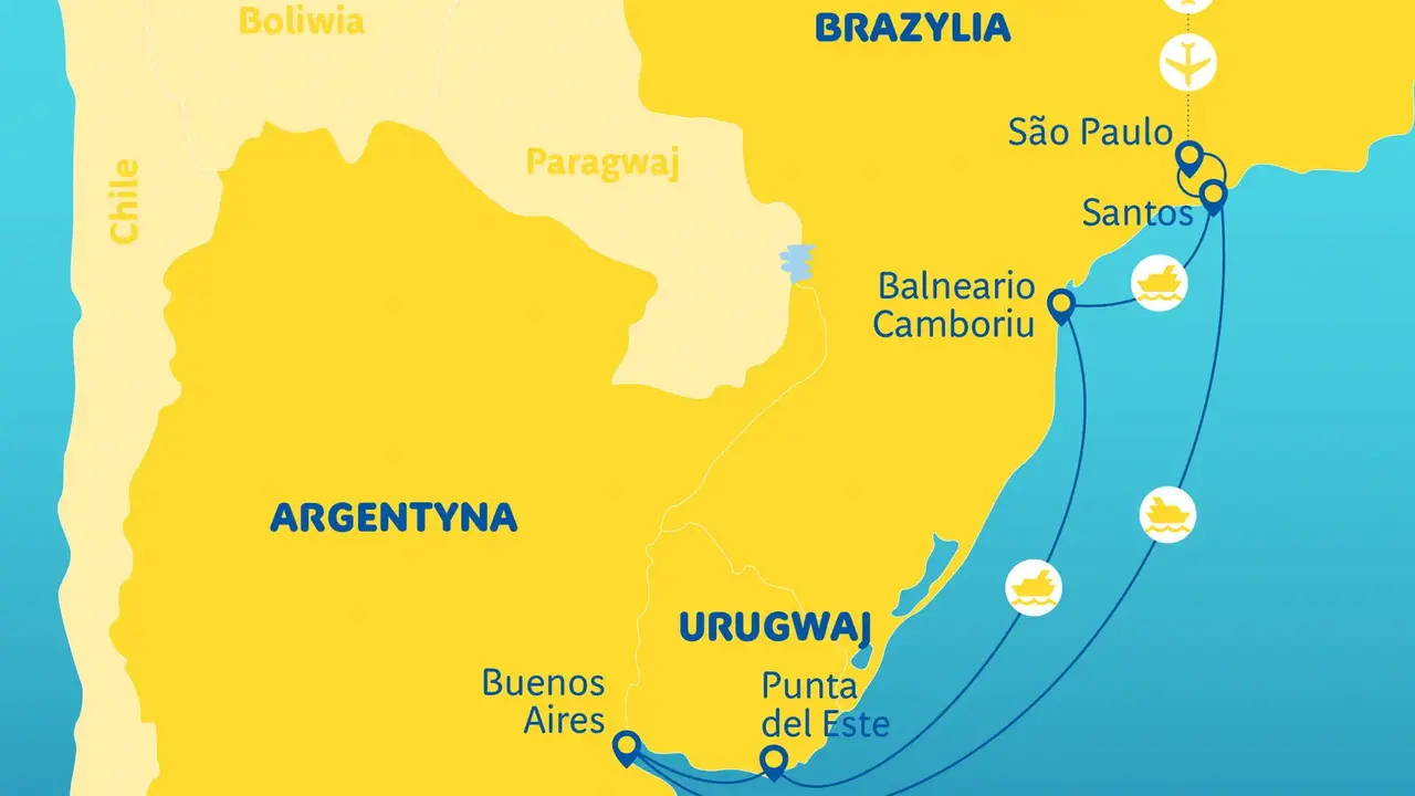 Rejs przez Brazylię, Urugwaj i Argentynę - MSC Cruises