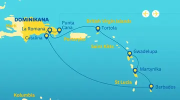 Rejs przez Dominikanę, Barbados, Guadelupę i Wyspy Dziewicze - MSC Cruises