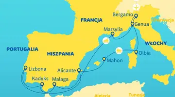 Rejs u wybrzeży Francji, Hiszpani, Portugalii i Włoch - MSC Cruises
