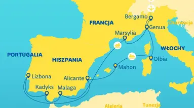 Rejs u wybrzeży Francji, Hiszpani, Portugalii i Włoch - MSC Cruises