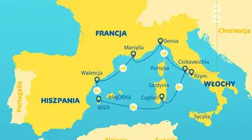 Rejs Włochy, Hiszpania i Francja - MSC Cruises
