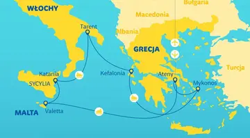 Rejs wzdłuż Grecji, Malty i Włoch - Costa Cruises