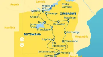 RPA, Botswana, Zimbabwe - Wyprawa do Wodospadów Wiktorii