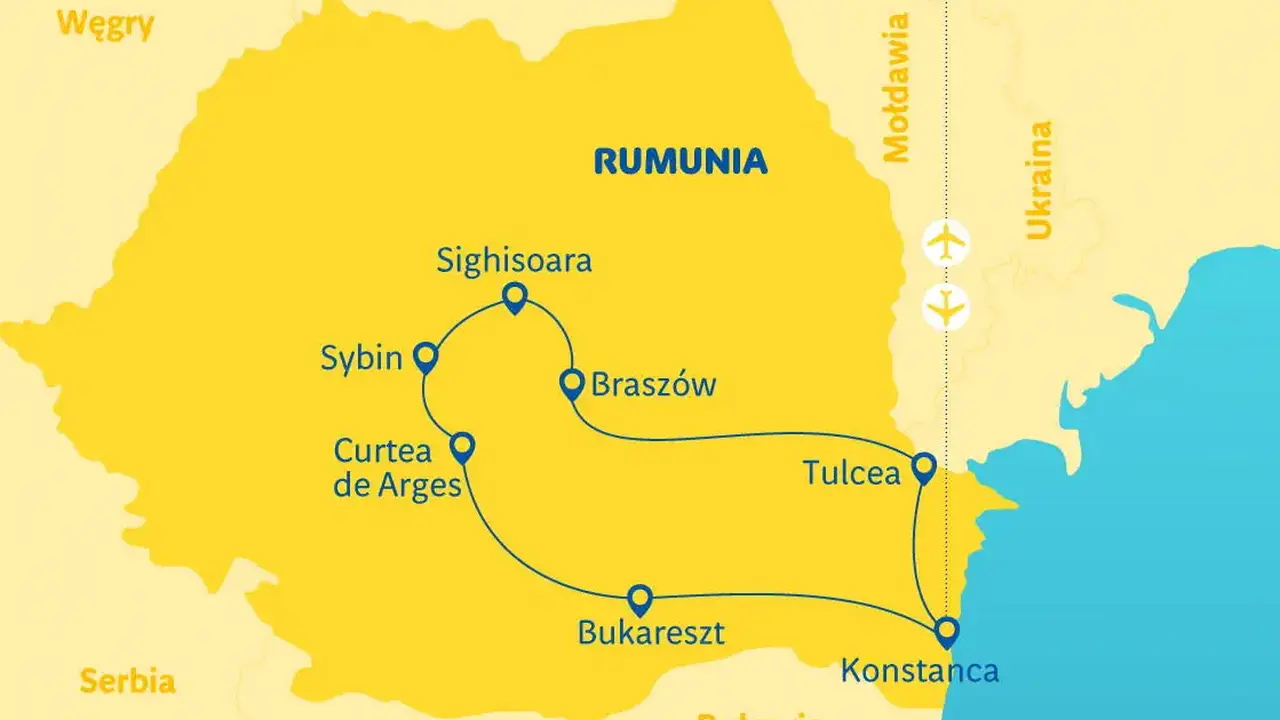 Rumunia - Fale Dunaju i Szczyty Karpat