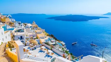 SANTORINI BŁĘKIT I BIEL CYKLAD