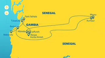 Senegambia - spacer z lwami