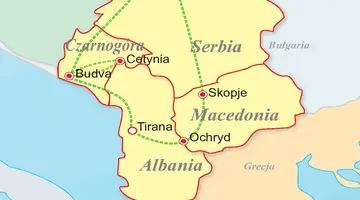 Serbia, Czarnogóra, Macedonia, Albania - Słoneczne Bałkany
