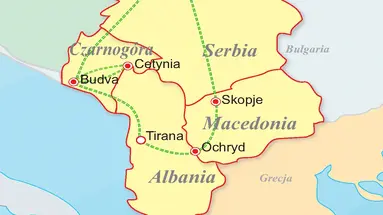 Serbia, Czarnogóra, Macedonia, Albania - Słoneczne Bałkany