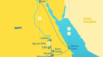 Symbole Egiptu – Nil i Piramidy z Marsa Alam