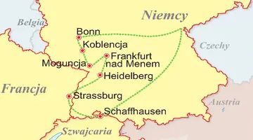 Szwajcaria, Francja, Niemcy - Wzdłuż Renu i Mozeli