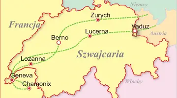 Szwajcaria - Luksemburg - Francja - alpejska kraina