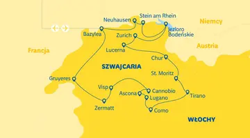 Szwajcaria - Ze szczytu Alp