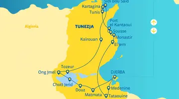 Tunezja - wielobarwna mozaika