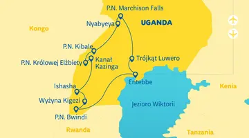 Uganda - Tropem Goryli