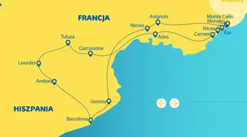 Uroki Morza Śródziemnego - Francja + Hiszpania