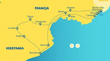 Uroki Morza Śródziemnego - Francja + Hiszpania