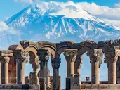 Widok na Ararat - zwiedzanie Armenii