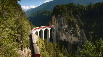 Wielkanoc w Szwajcarii - Legendarny Czerwony Pociąg