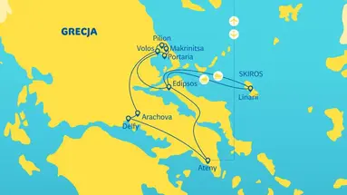 Wyspa Evia i święte Delfy