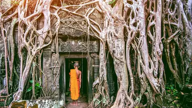 Zabytki Angkoru i Plaże Koh Rong