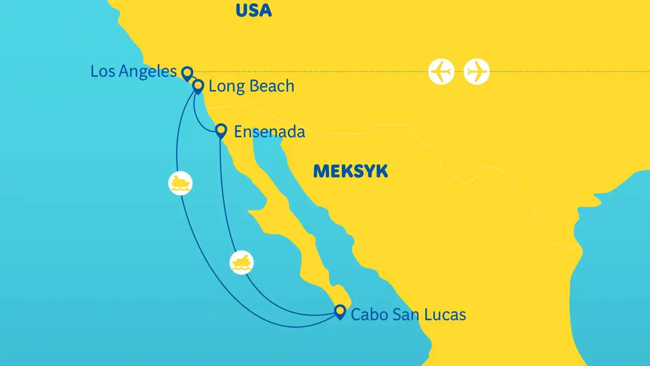 Zaszalej sobie – Los Angeles, parki rozrywki i rejs do Meksyku
