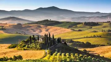 Zielone wzgórza Toskanii